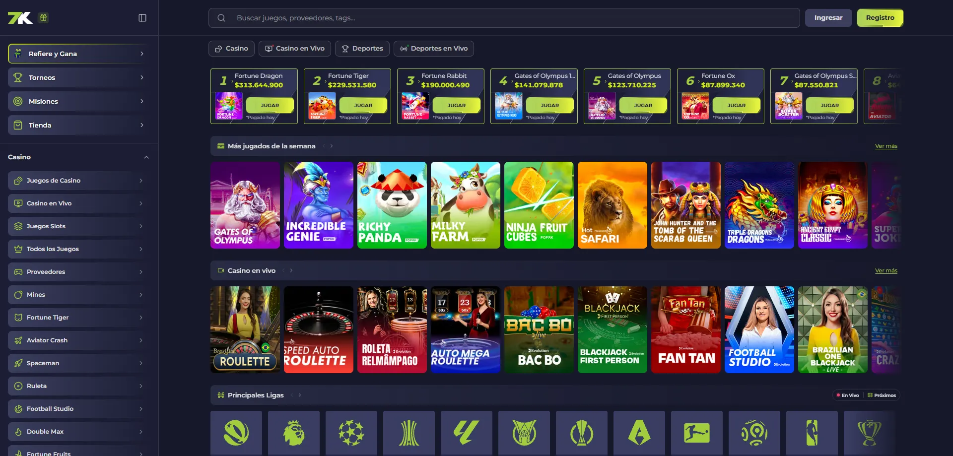 Casino en vivo con crupieres reales en Bet7k Casino Chile
