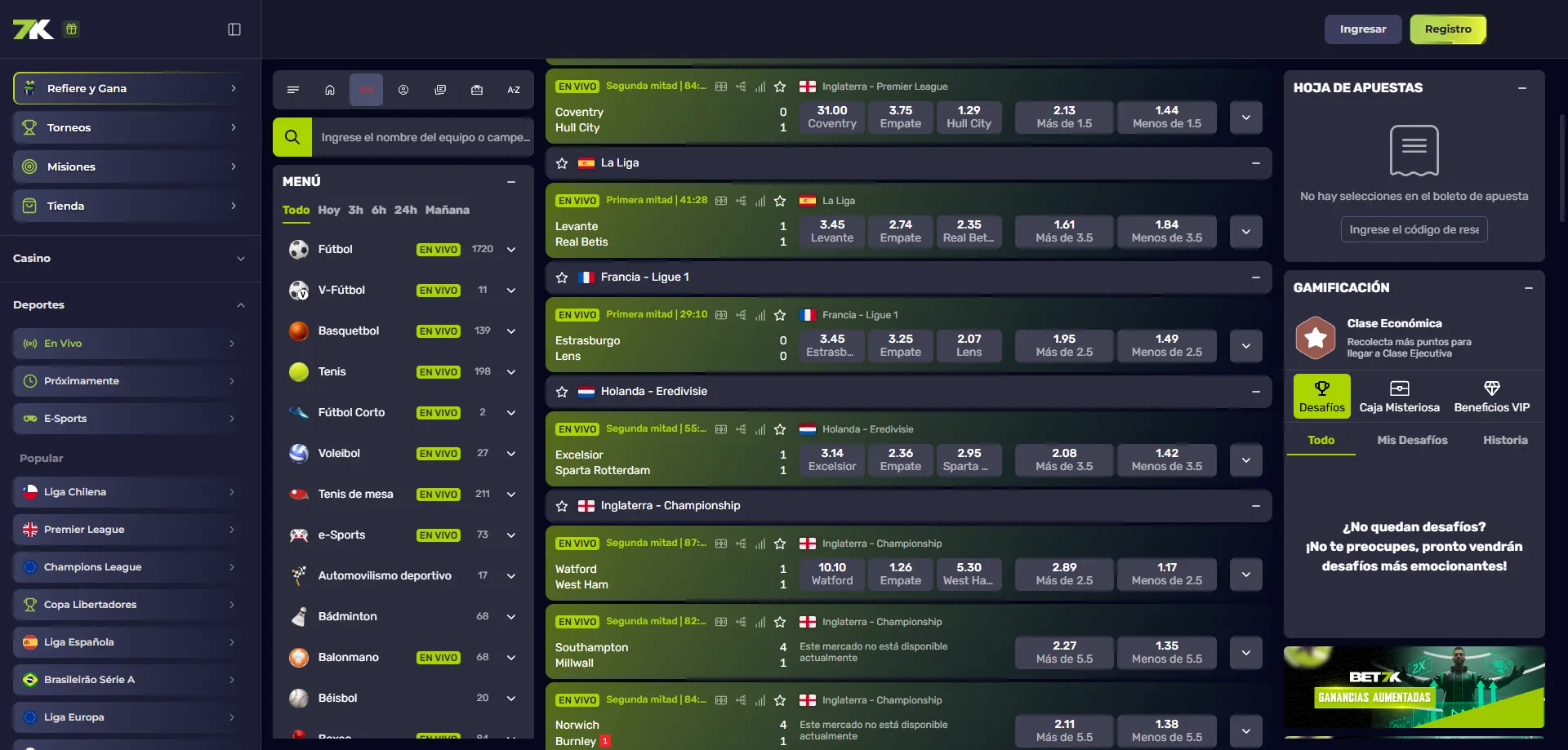 Modo demo de juegos gratis en la app de Bet7k Casino