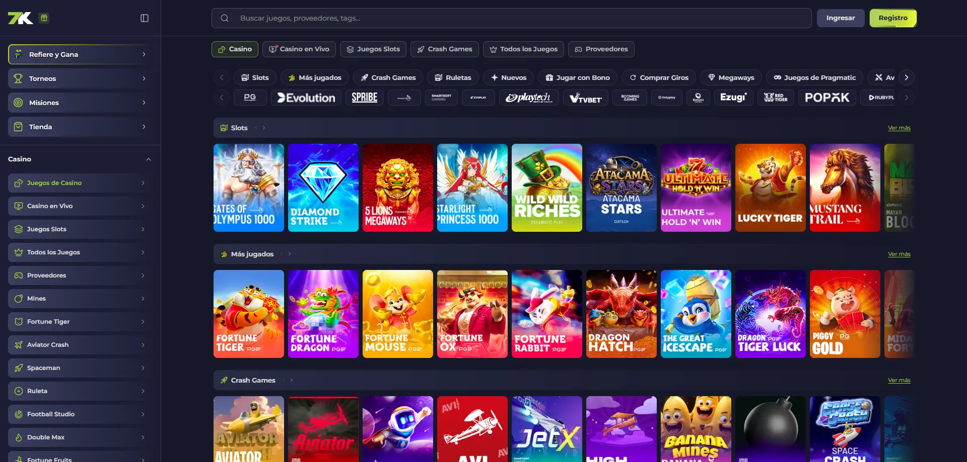 Juegos de tragamonedas en bet7k desde dispositivo móvil Android