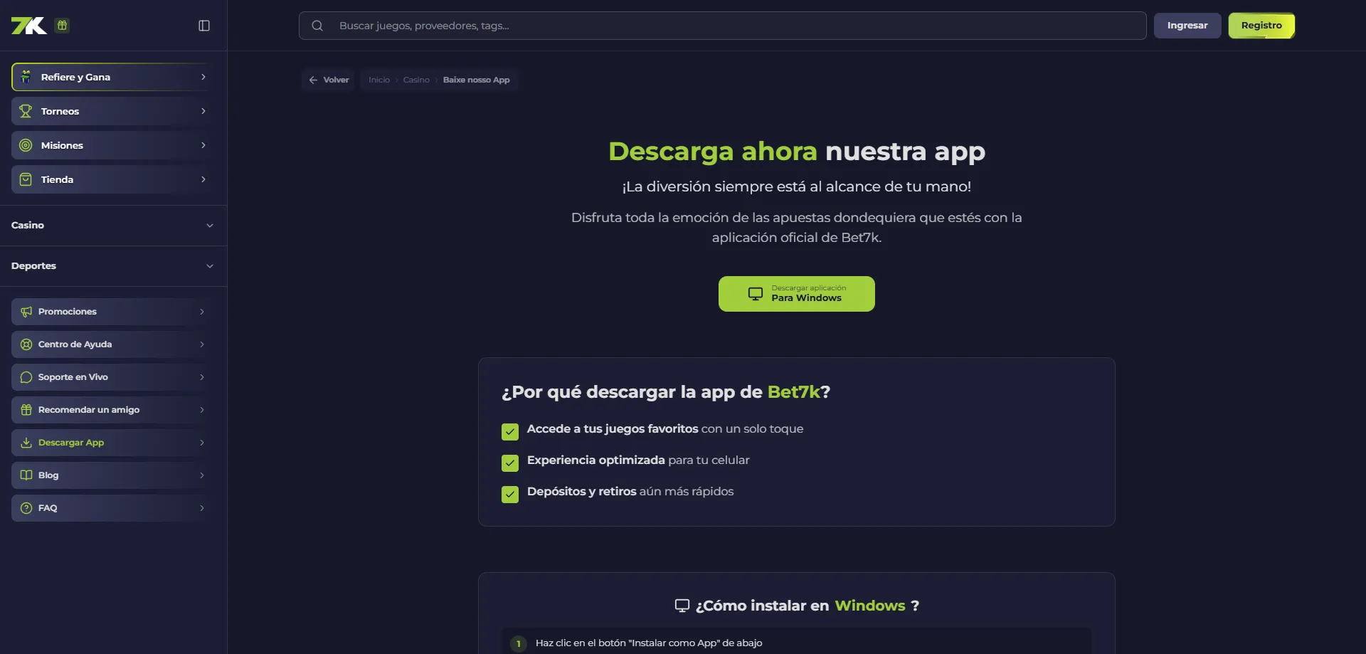 Métodos de pago disponibles en Bet7k Casino Chile